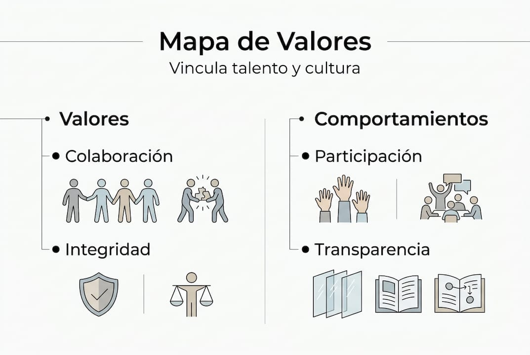Infografía: cómo alinear el talento con los valores de la empresa