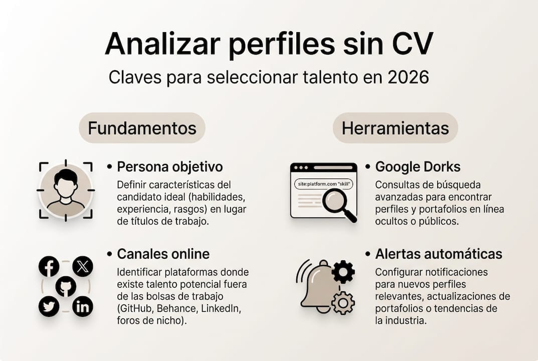 Infografía: puntos clave para analizar sin necesidad de currículum