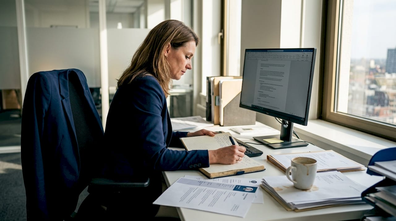 De hiring manager is bezig met het ontwikkelen van een AI-systeem om sollicitaties te screenen.