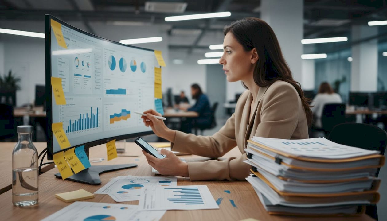 Especialista revisando información para procesos de selección de personal