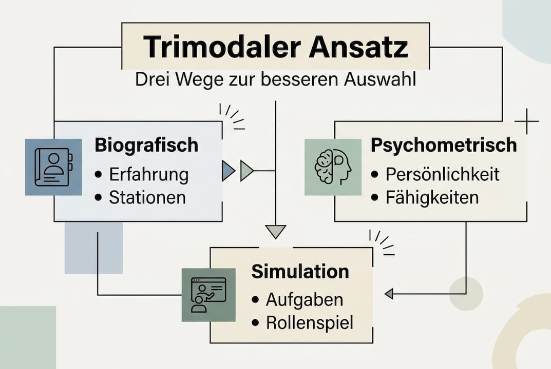 Übersicht: Der trimodale Ansatz im Recruiting – So gelingt moderne Personalsuche