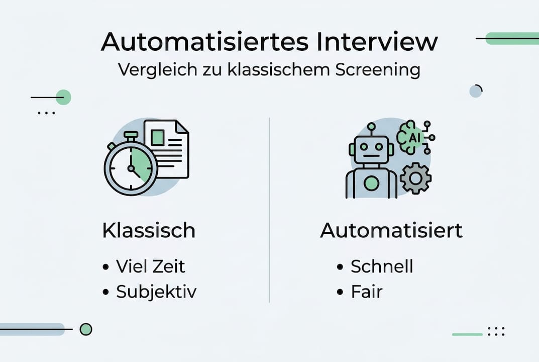 Übersichtsgrafik: Klassische versus automatisierte Prozesse im direkten Vergleich