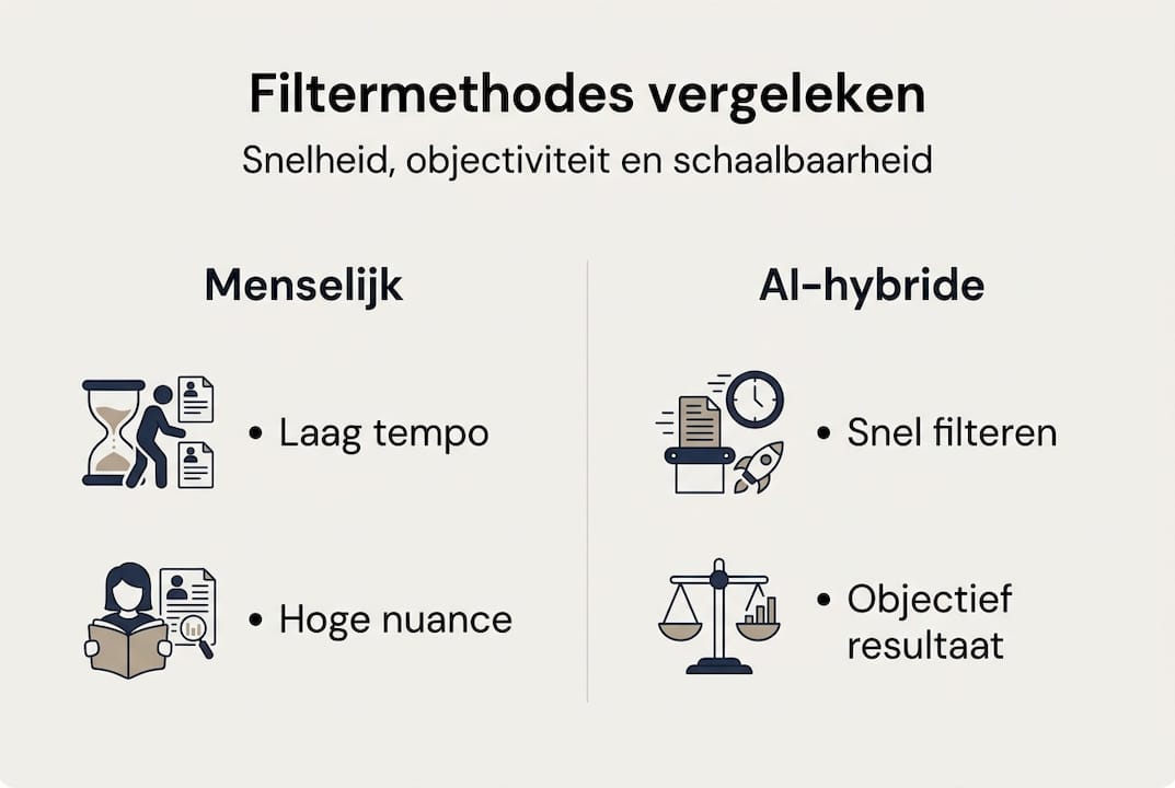 Infographic: vergelijking van verschillende filtermethoden