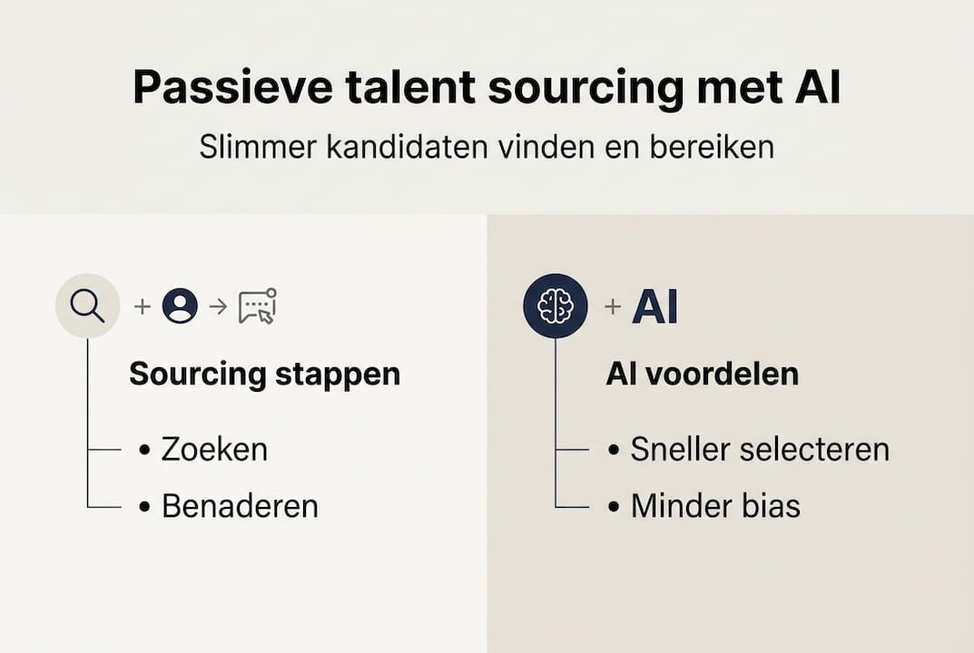 Infographic: de kracht van passief sourcen en de voordelen van AI