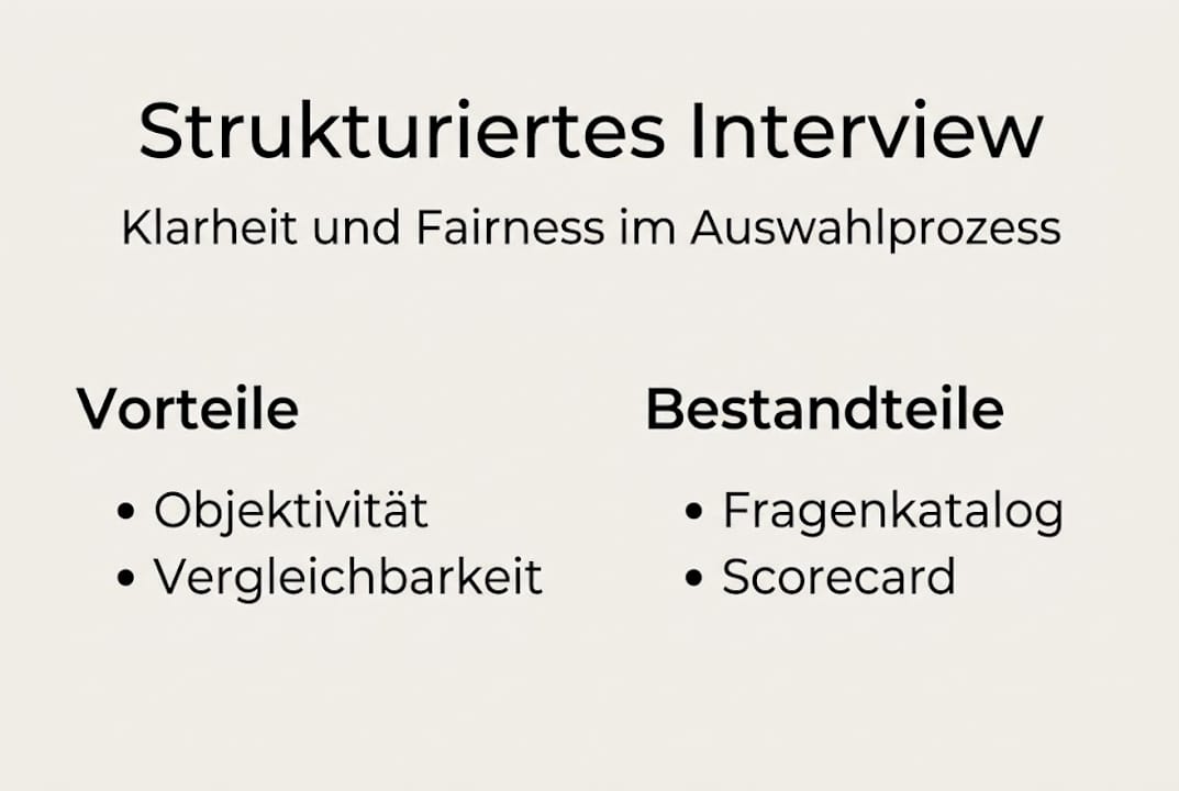Vorteile von strukturierten Bewerbungsgesprächen – eine anschauliche Übersicht