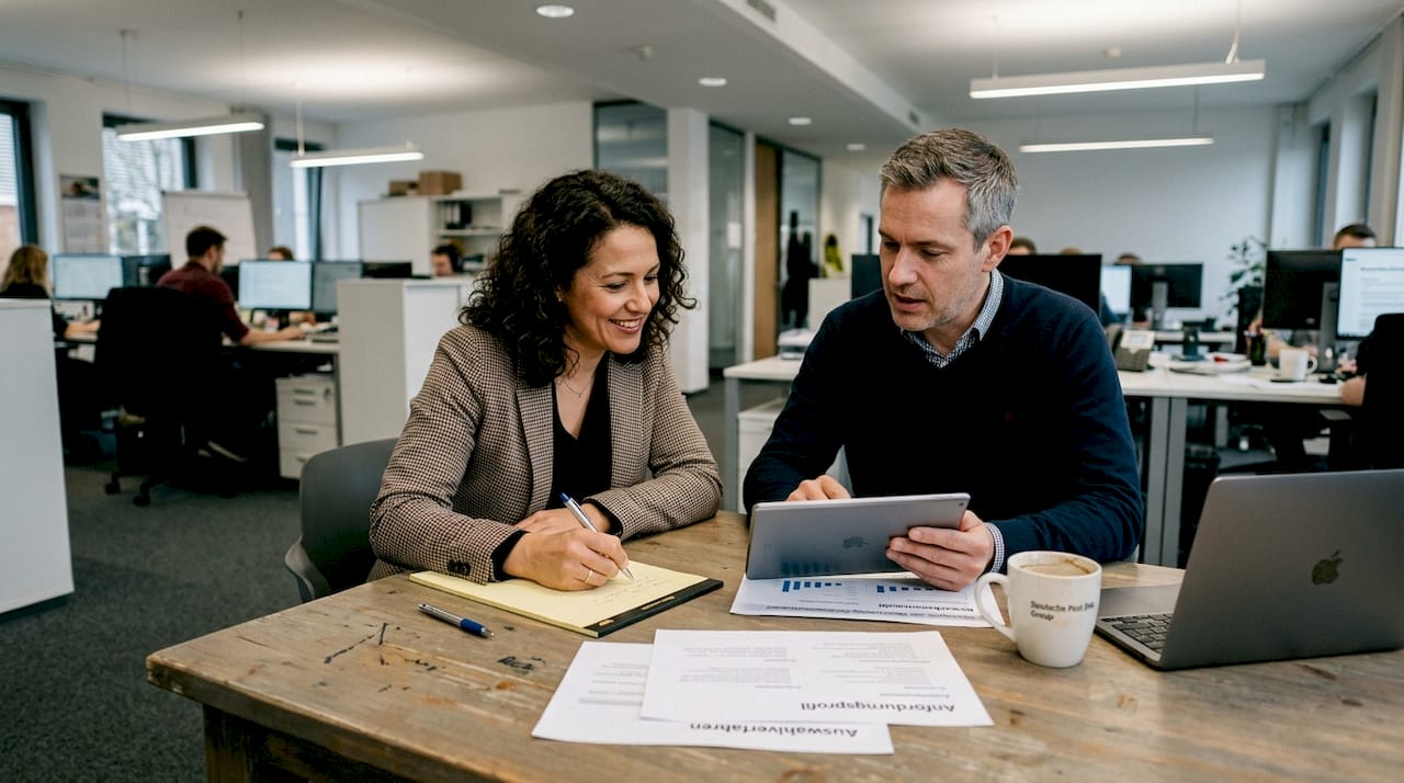 Besprechung des HR-Teams zu möglichen Risiken im Auswahlverfahren