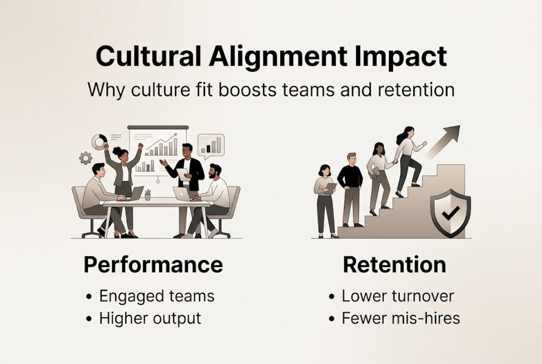 Infographic on cultural alignment benefits