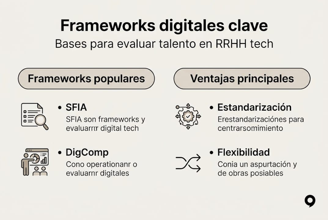 Infografía sobre los principales marcos europeos para el desarrollo del talento digital