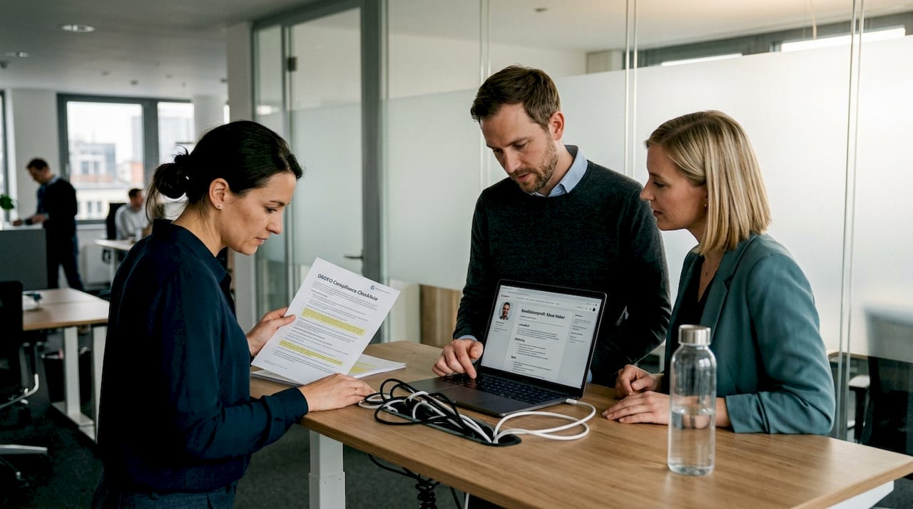 Das HR-Team berät über Risiken und Compliance im Recruiting-Prozess.
