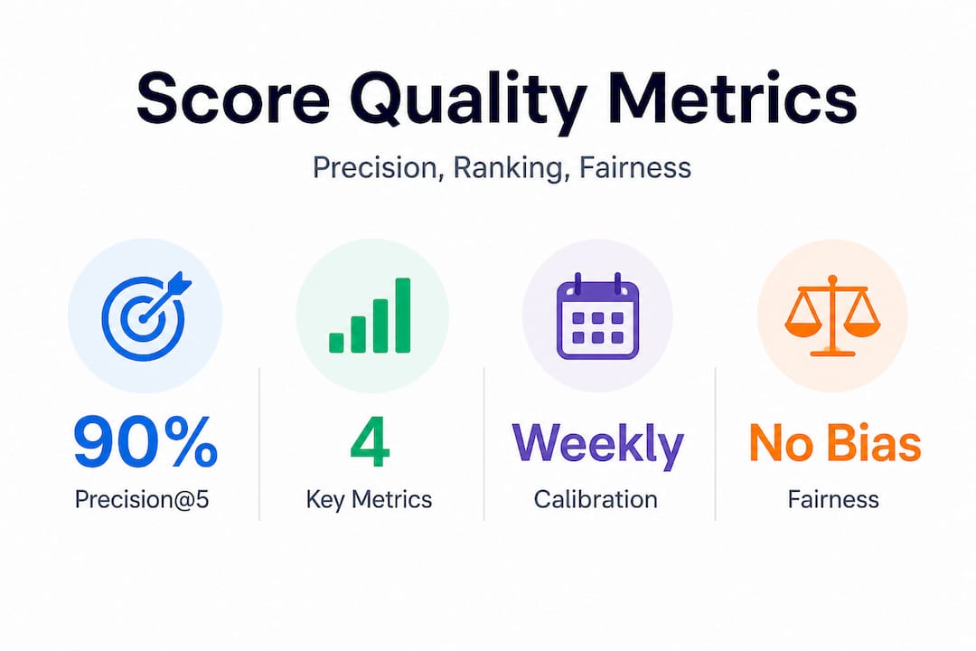 Infographic with candidate scoring quality metrics