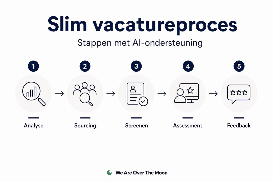 Infographic: Zo werkt een AI-gestuurd sollicitatieproces stap voor stap
