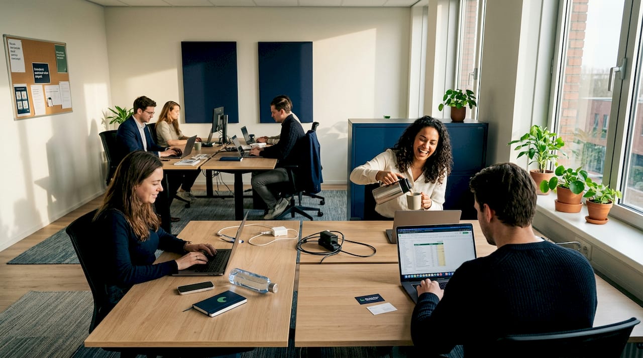 Een team vol verschillende achtergronden werkt prettig samen op een werkvloer waar iedereen zichzelf kan zijn.