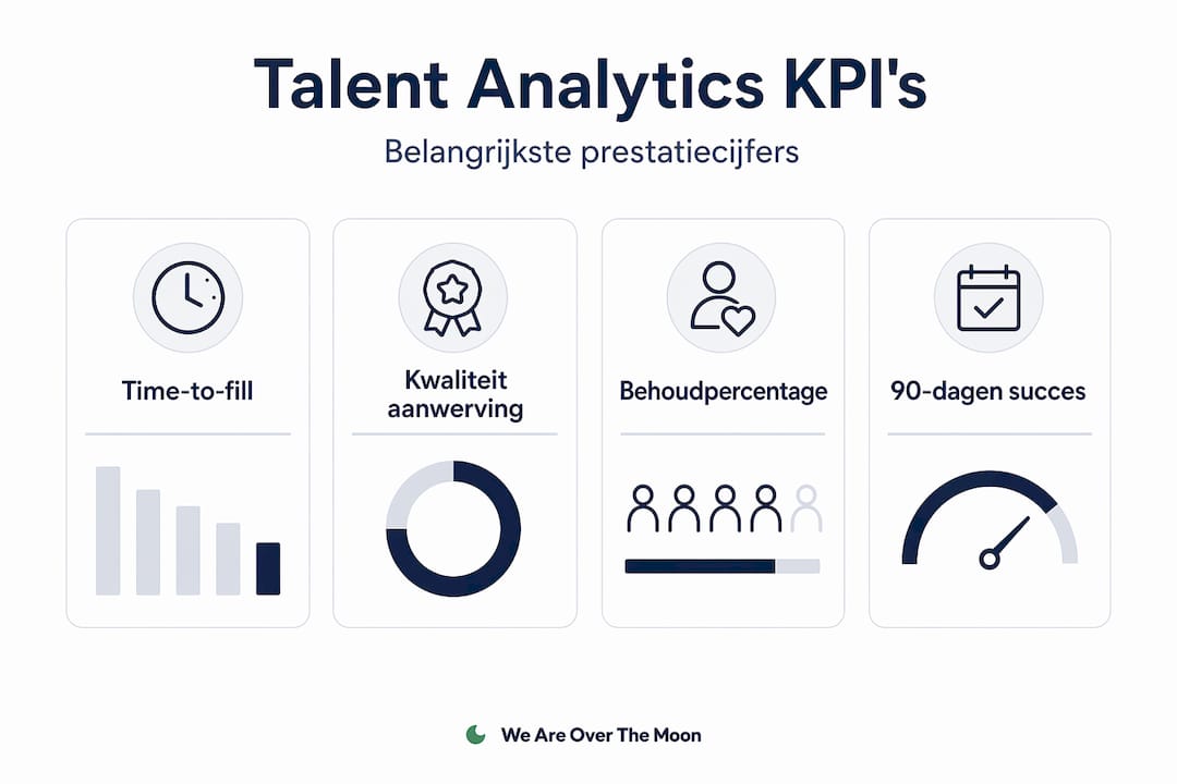 Infographic met de belangrijkste KPI’s voor talentanalyse