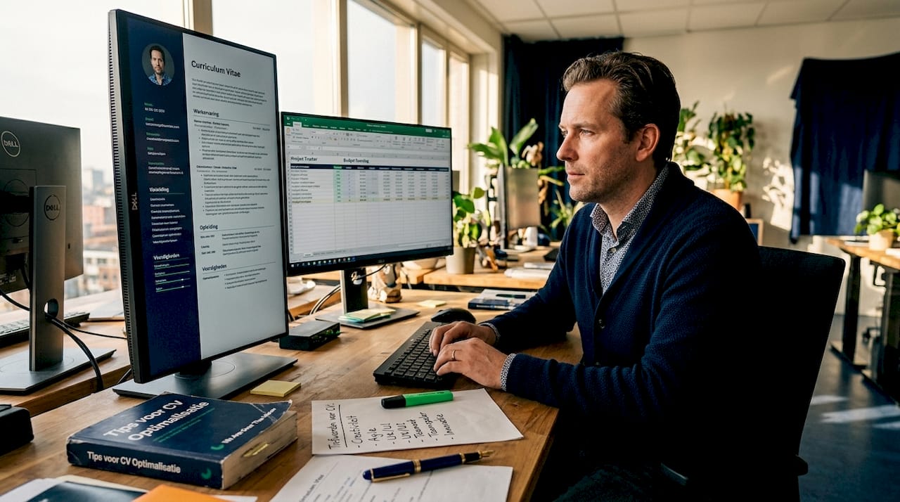 Man past zijn cv aan om door de ATS-selectie te komen