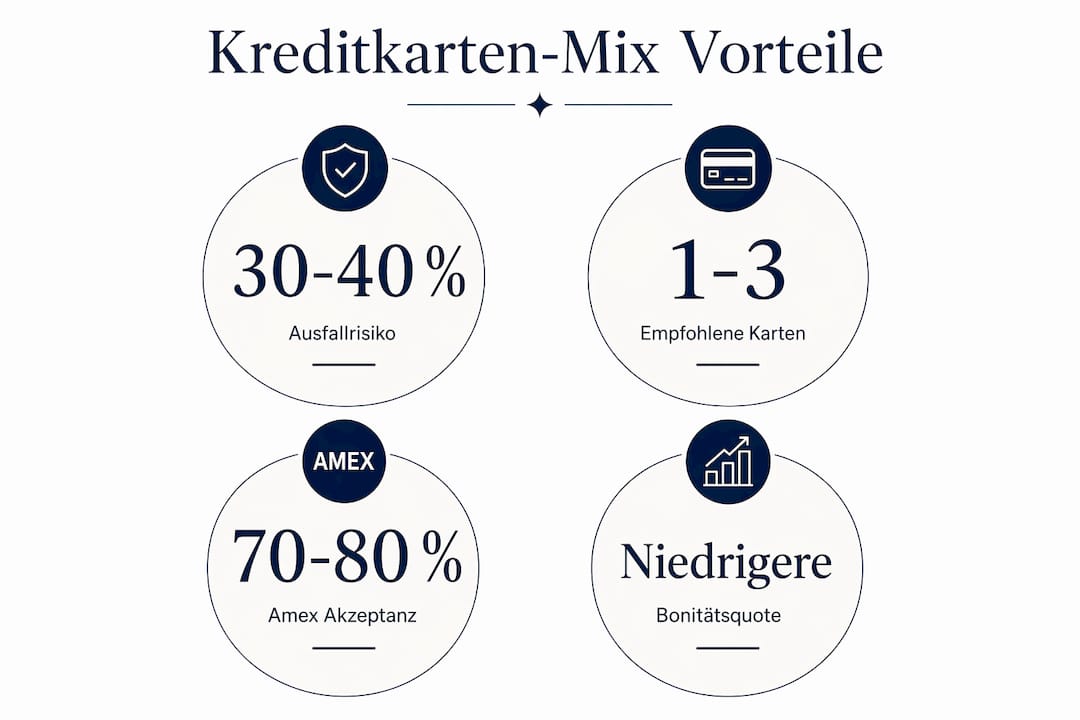 Übersicht: Die wichtigsten Vorteile einer cleveren Kombination verschiedener Kreditkarten