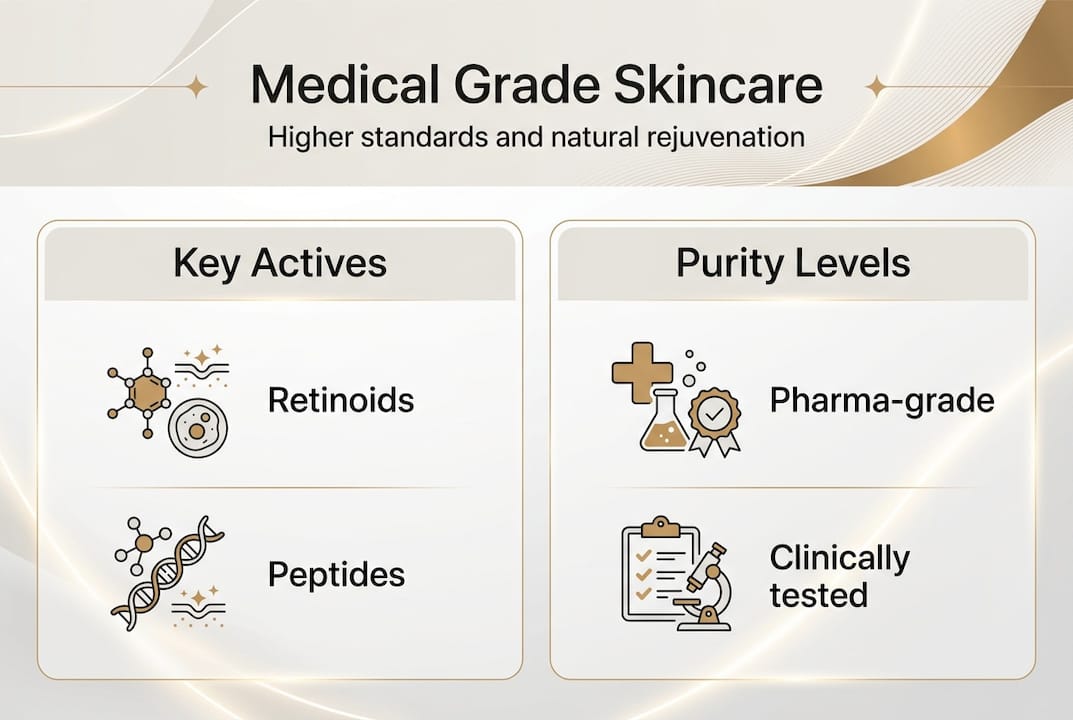 Infographic showing ingredients and purity