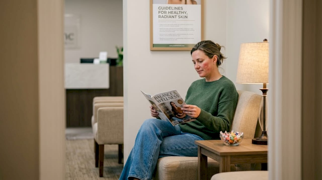 Client relaxing post-injectable treatment