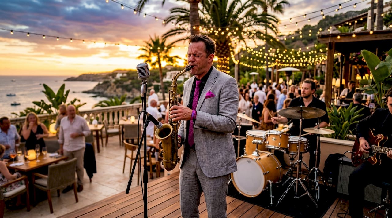 Award-winning musician performing on stage
