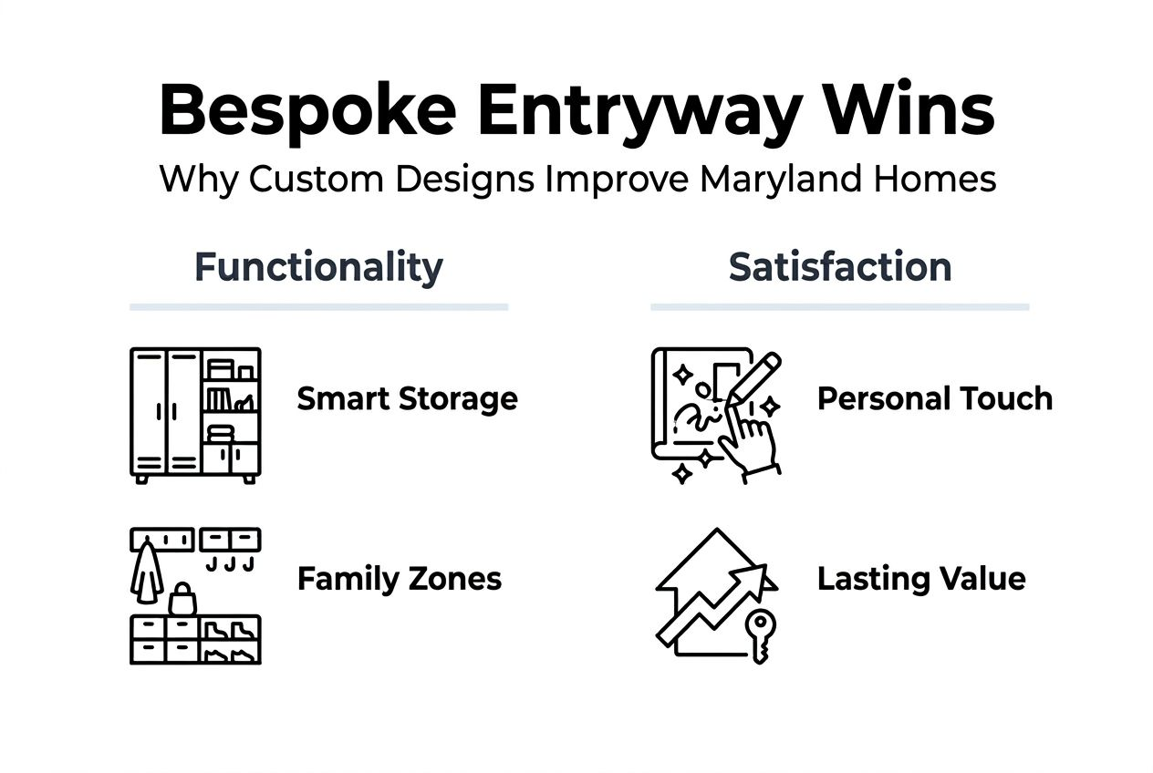 Infographic on customized entryway benefits