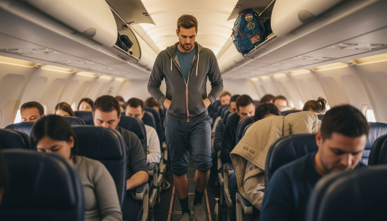 Passenger layering clothing for in-flight comfort
