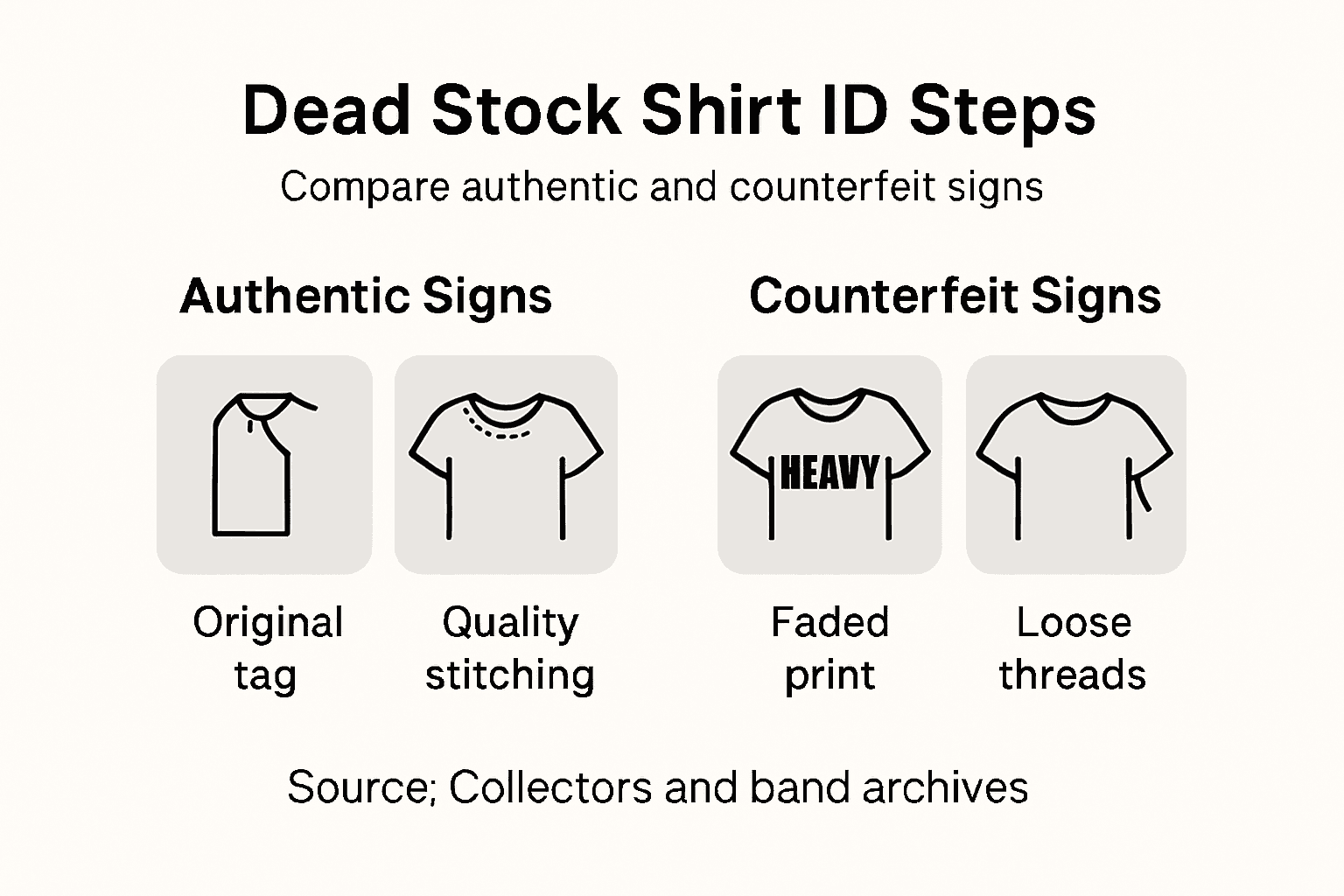 Infographic showing shirt authenticity comparison