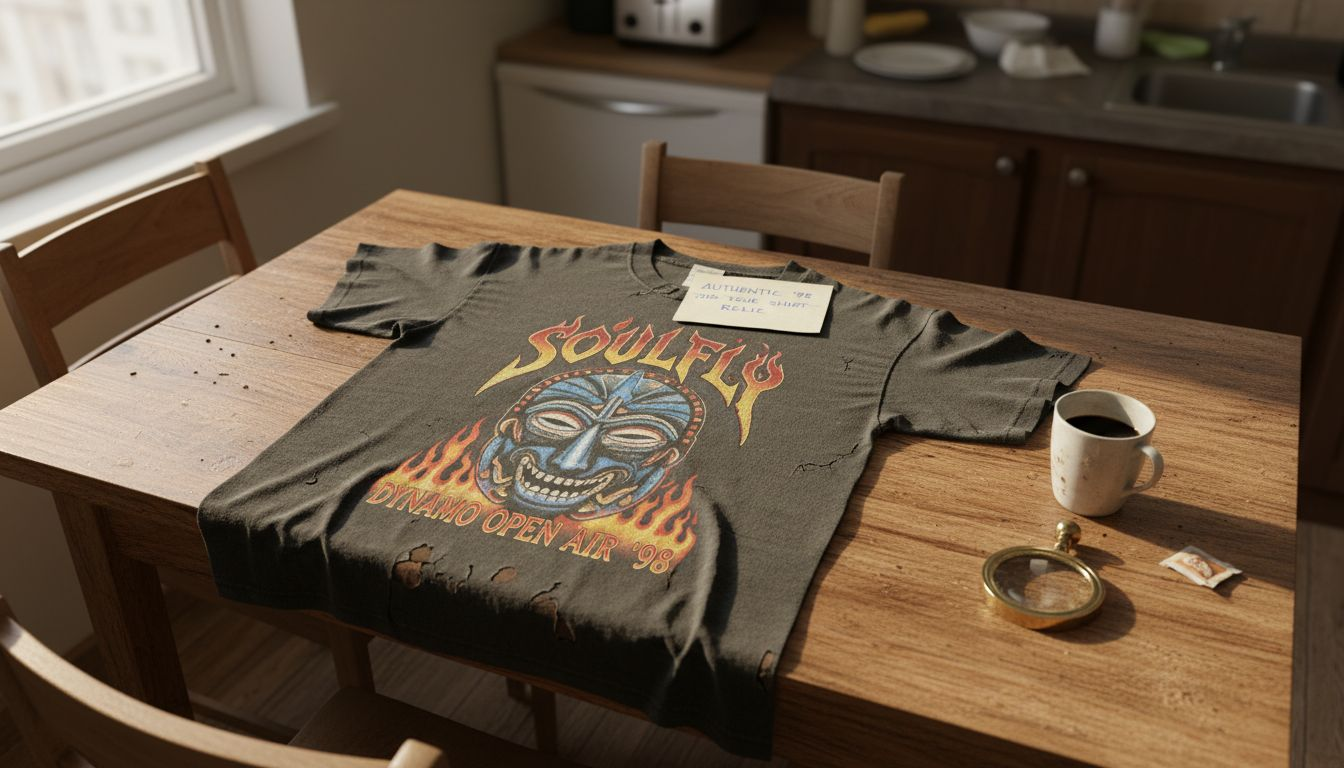 Soulfly 1998 vintage festival shirt inspection