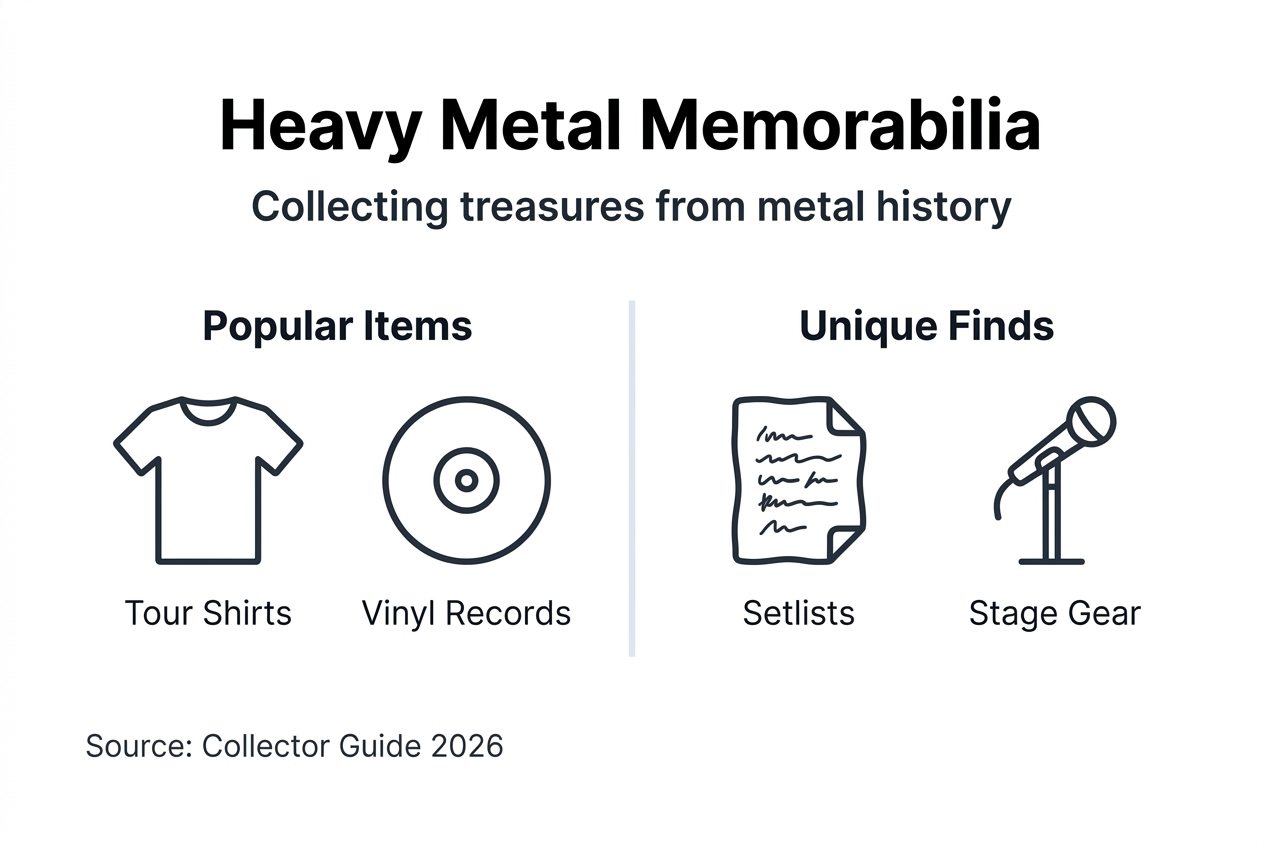 Infographic of popular and unique memorabilia items