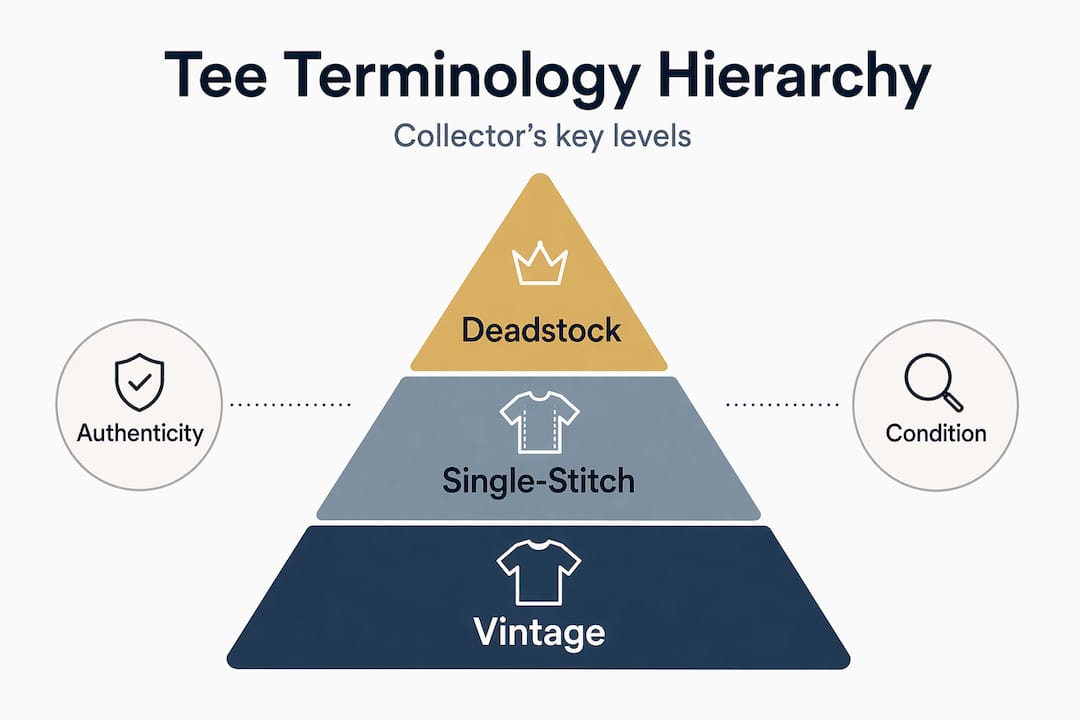 Hierarchy infographic on rare tee terminology levels