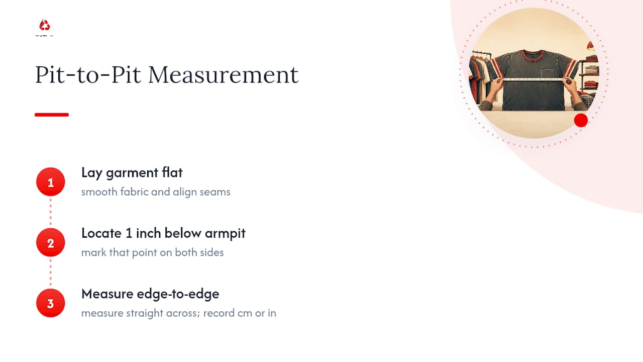 Three steps for measuring pit to pit