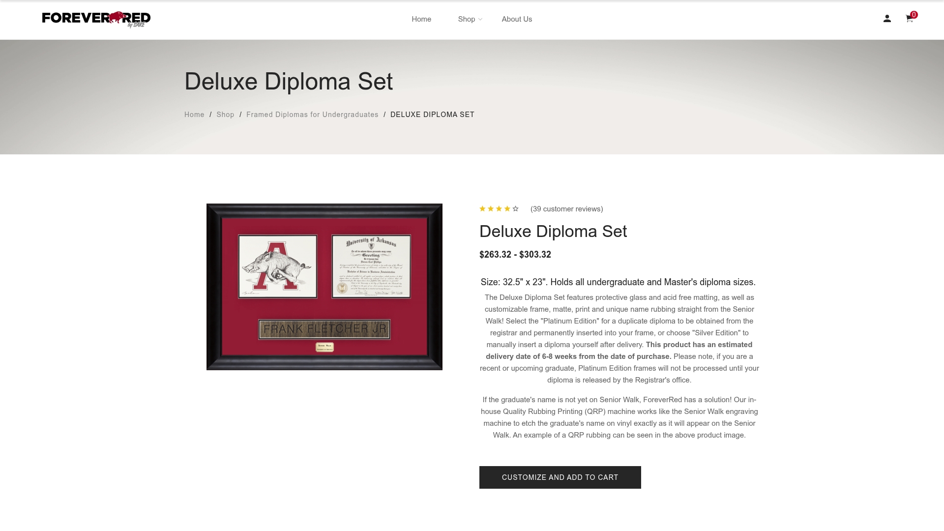 https://forever-red.com/shop/framed-diplomas-and-rubbings/deluxe-diploma-set