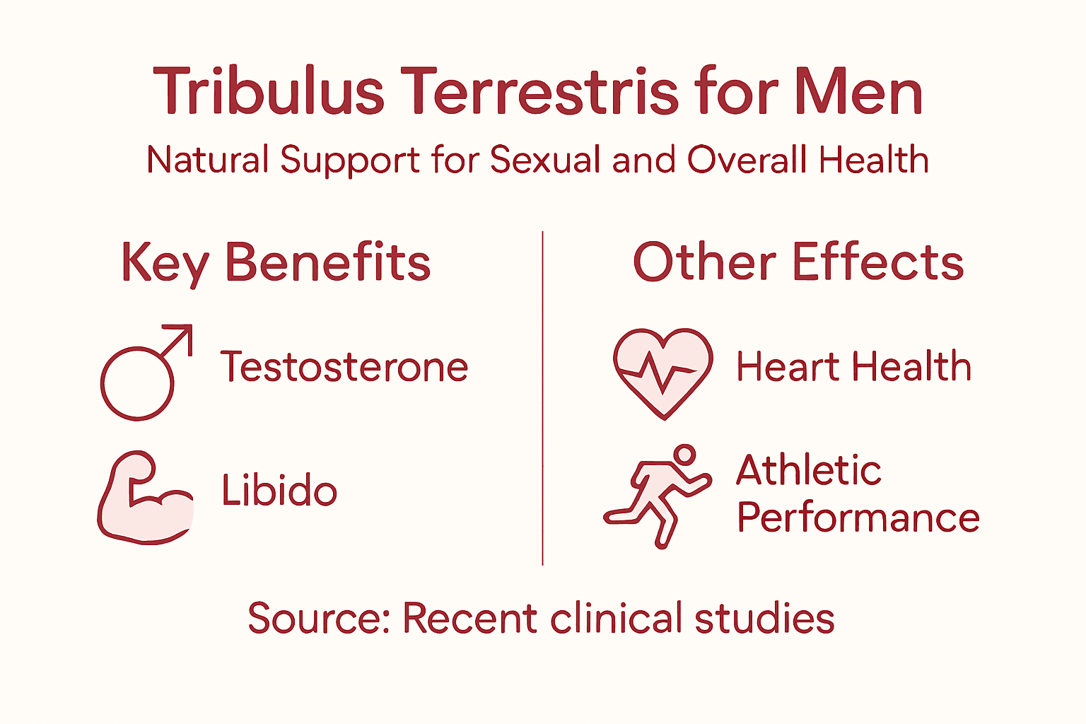 Ultra Bann Infographic on Tribulus Terrestris benefits for men