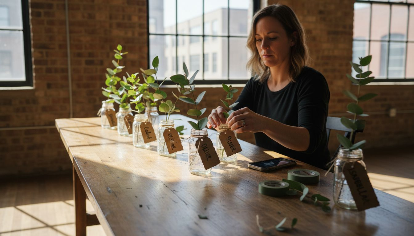 Micro Wedding Venues: Intimacy and Flexibility in Adelaide 1 Florist creating personal wedding table details