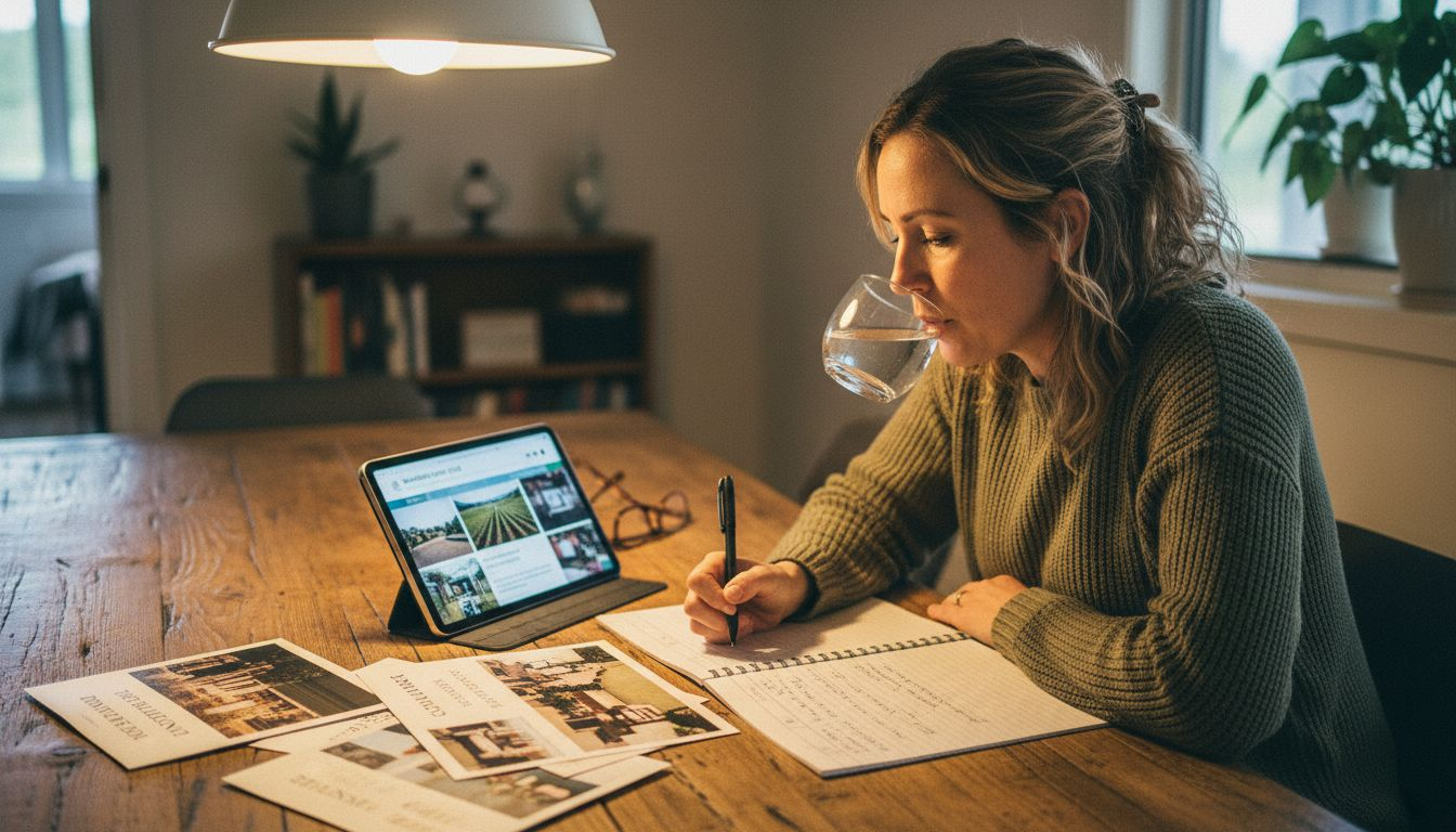 Master the Wedding Location Decision Process Easily 1 Woman narrowing shortlist of wedding venues