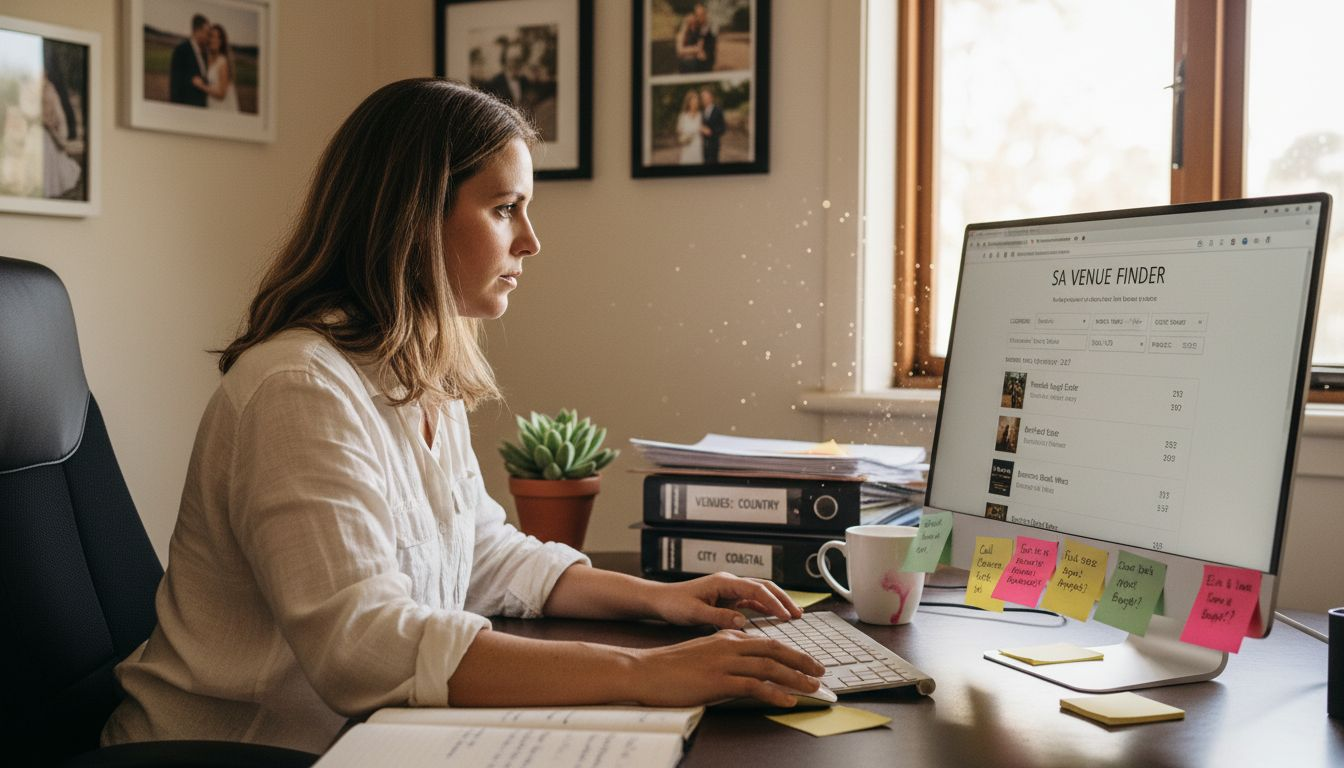 Venue Directory Guide 2026: 40% Faster Wedding Search 1 Wedding planner filtering venue directory