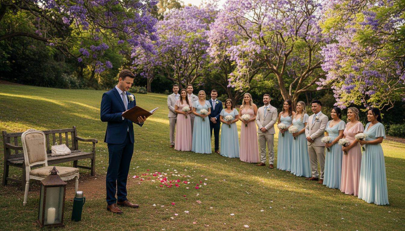 What is an outdoor wedding venue? A 2026 guide for Adelaide 1 Wedding ceremony at Adelaide botanical garden