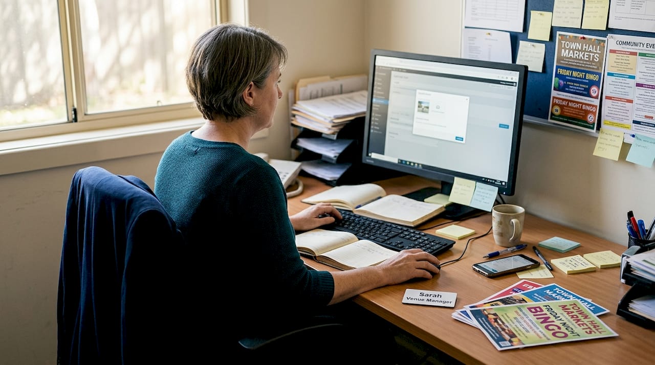 Why list your venue online: boost bookings in Adelaide 1 Venue manager updates online venue listing
