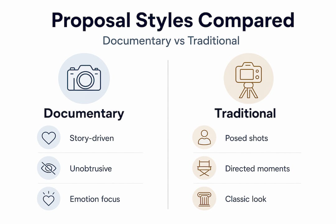 the true role of a photographer in adelaide proposals 89 Infographic comparing documentary and traditional styles