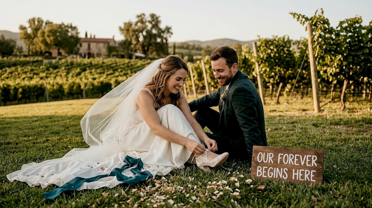 how to pose naturally for wedding photos 2 Wedding couple candid sitting together smiling