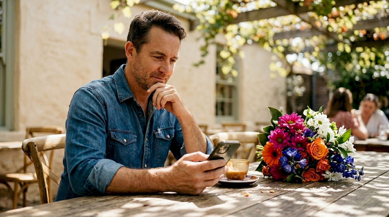 Why venues need an online presence in 2026 2 Event host reading venue feedback on phone