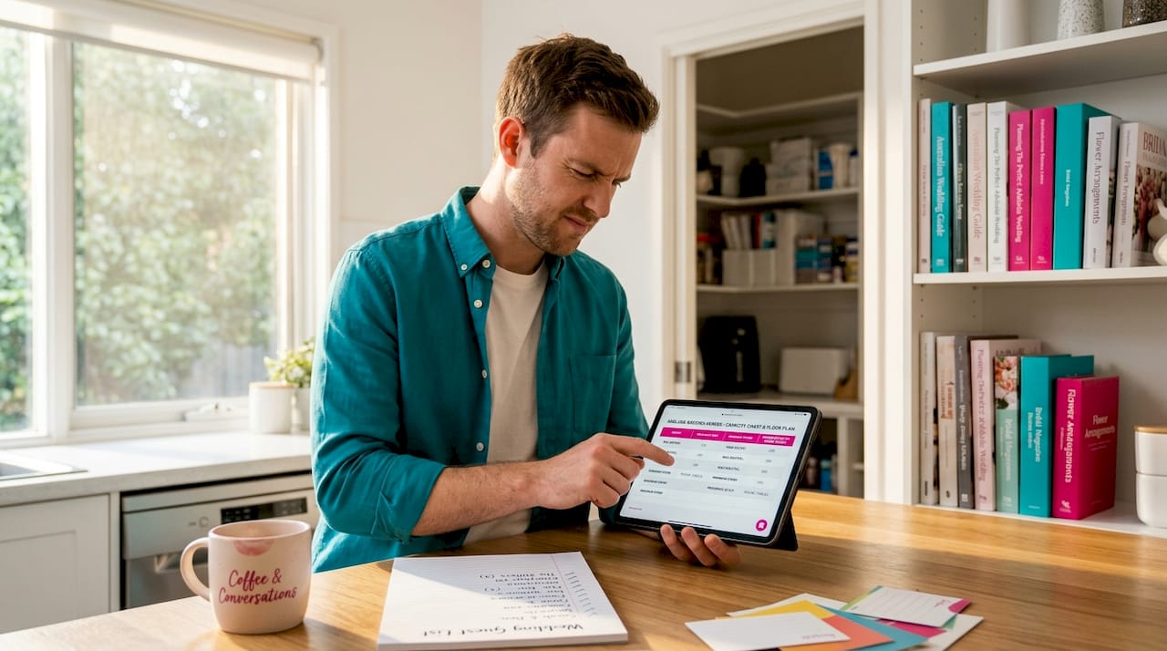 The role of filters in venue search explained 1 Man comparing venue capacity on tablet