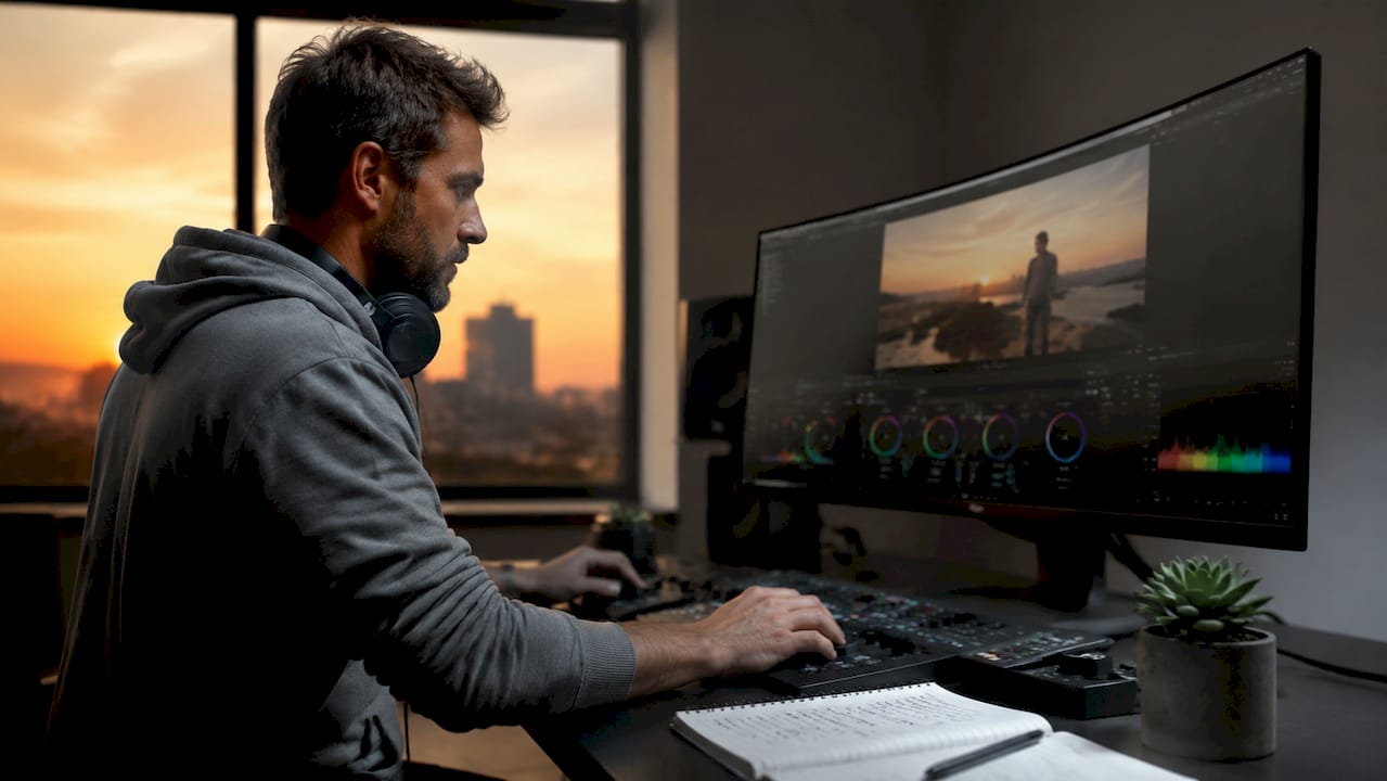 photography vs videography: key differences explained 1 Editor extracting a still image from video footage