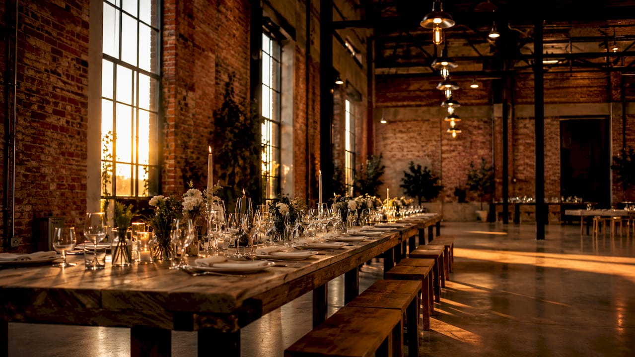Adelaide urban wedding venues list: 8 top picks 1 Empty industrial loft wedding venue with natural light