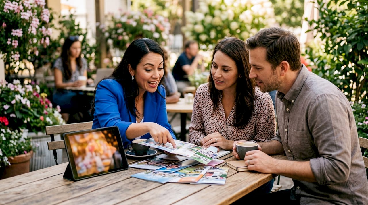 Why optimize venue descriptions: a 2026 guide 2 Event planners discussing venue profile details