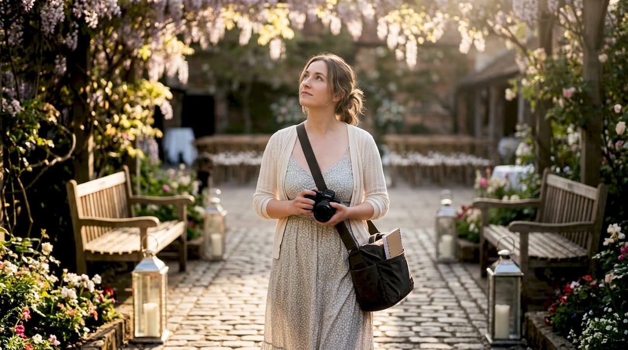 How photographers shape venue discovery in 2026 2 Photographer scouting outdoor garden venue
