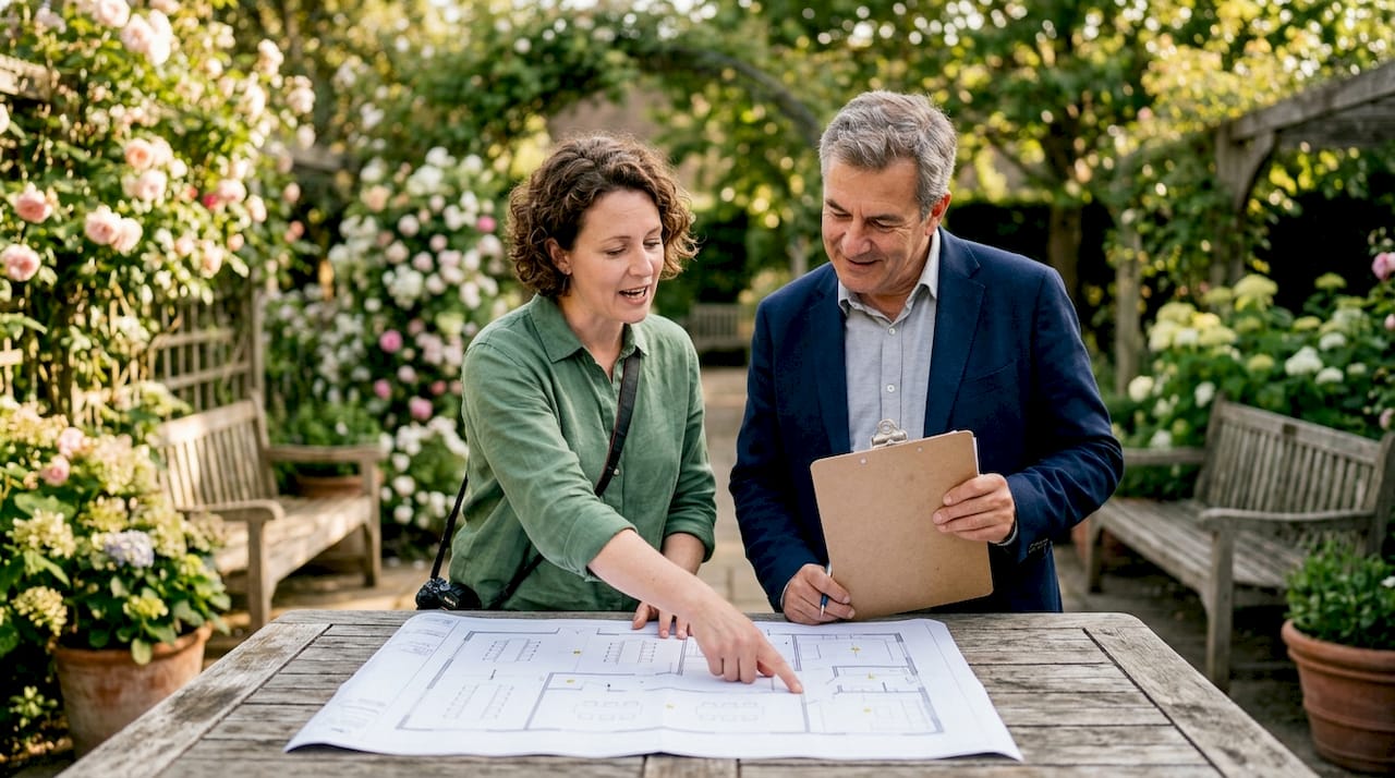 How photographers shape venue discovery in 2026 3 Photographer and coordinator reviewing venue layout