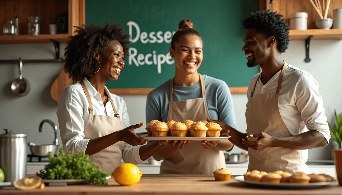 Family baking with allulose in a sunlit kitchen