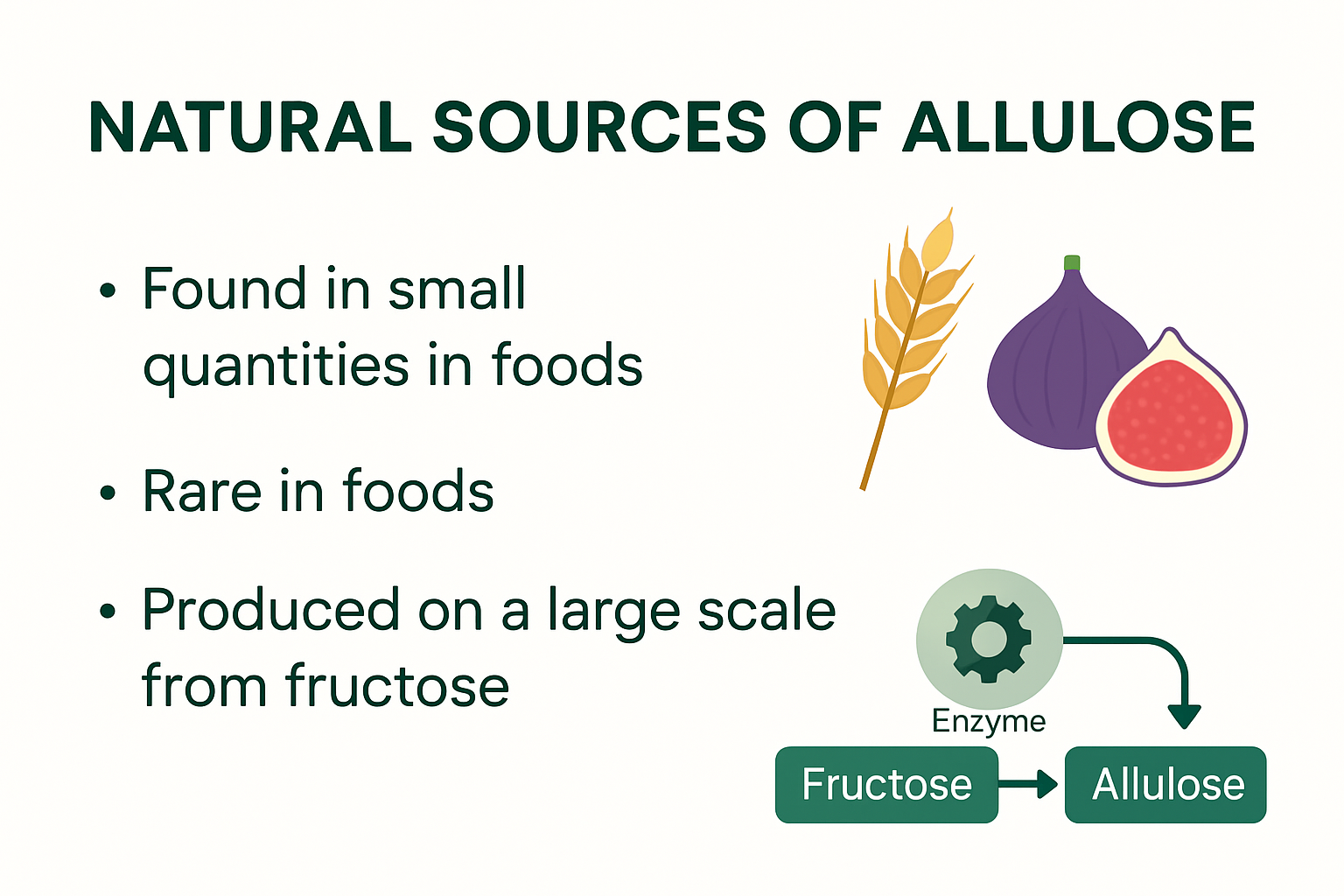 Origins and production of allulose infographic