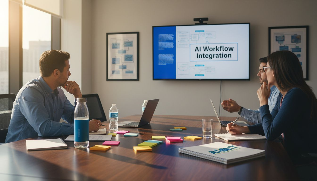 Team discusses AI workflow integration