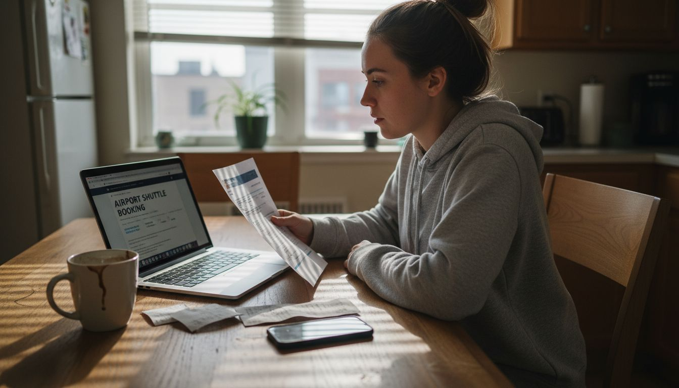 Traveler books airport transfer online