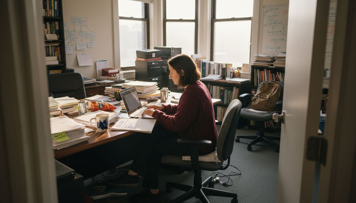 Student researching cognitive supplement safety